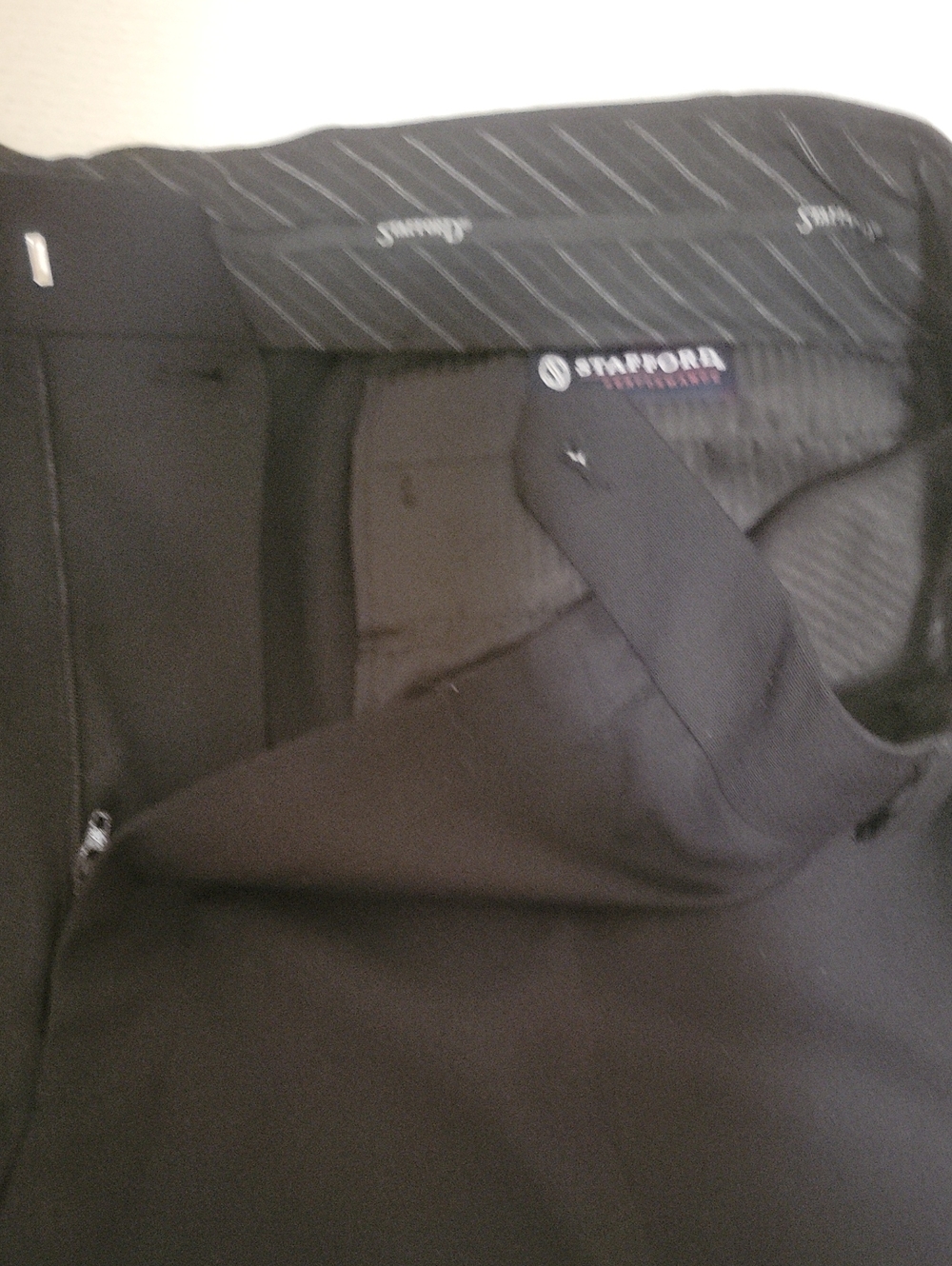 Stafford Black Dress Pants Minimalist Design